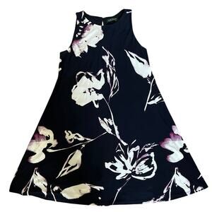Lauren Ralph Lauren Watercolor Floral Sleeveless Swing Dress Size 8